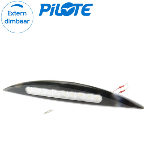 BBAtechniek artnr. 65585 - Rome B LED voortent / luifellamp 12V 5W zwart (1x)