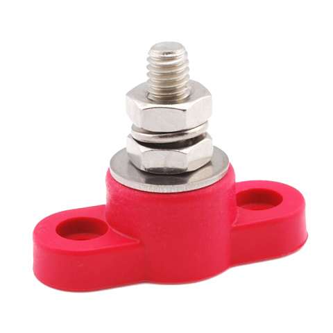 BBAtechniek artnr. 17612 - Enkel verdeelpunt 8mm rood (1x)