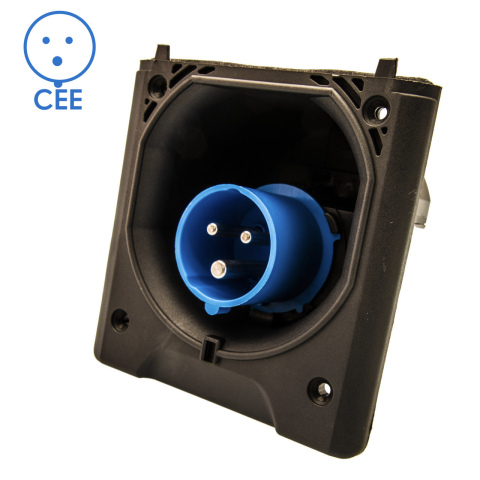 BBAtechniek artnr. 45026 - CEE 230V aansluiting zwart (1x)