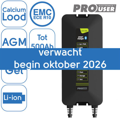 BBAtechniek artnr. 9840 - 12V 25A Pro-User intelligente acculader IBC25 1x)