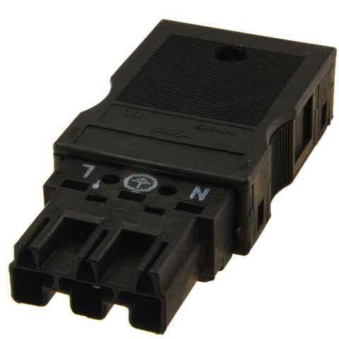 BBAtechniek artnr. 66002 - Wago Winsta Midi connector male zwart (5x)
