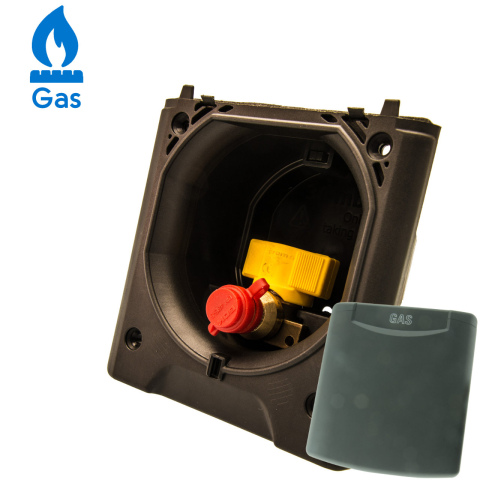 Gasdoorvoer donker grijs (1x)