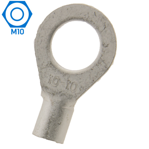 BBAtechniek artnr. 17588 - 10mm² M10 open kabeloog (25x)