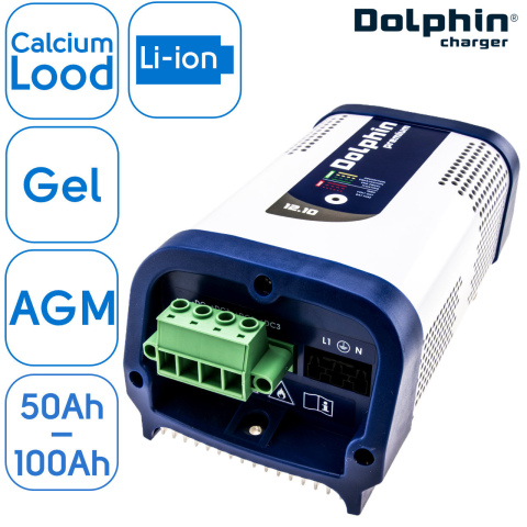 BBAtechniek artnr. 80000 - 12V 10A Dolphin Premium acculader (1x)