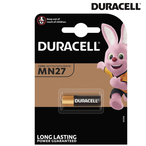BBAtechniek artnr. 27072 - 12V MN27 Duracell Long Life alkaline batterij (1x)