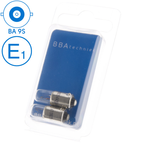 BBAtechniek artnr. 17621 - BA9S 12V 4W BS233 lamp (2x)
