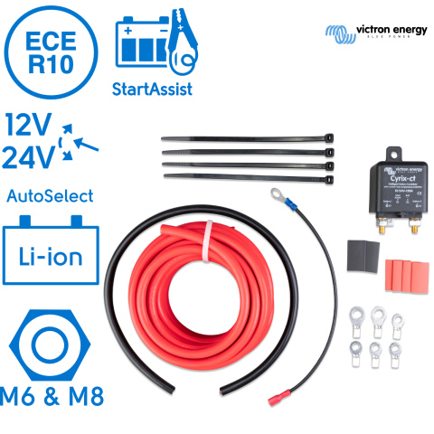 BBAtechniek artnr. 38330 - Cyrix-ct battery combiner kit 12/24V-120A (1x)