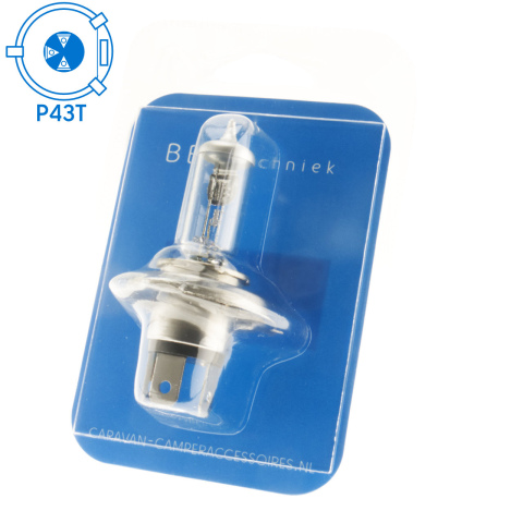 BBAtechniek artnr. 17583 - 12V 60/55W lamp P43t H4 (1x)