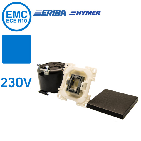 Wipschakelaar aan/uit 230V zwart S20.000 (1x)