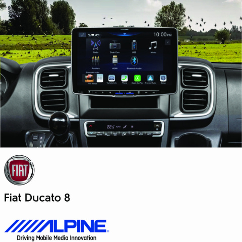 BBAtechniek artnr. 8694 - 11” Alpine iLX-F115DU8 Fiat Ducato (1x) 