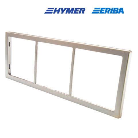 BBAtechniek artnr. 45047 - Afdekraam 3-vak mat zilver S20.000 (1x)