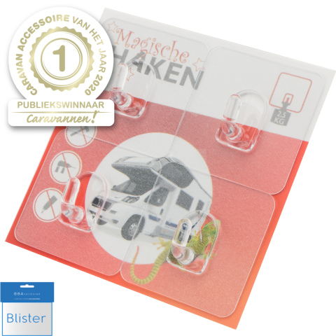 BBAtechniek artnr. 45135 - Magische haken type mini herbruikbaar (4x)