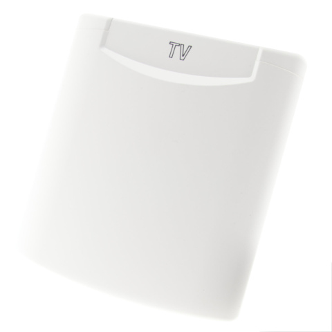 BBAtechniek artnr. 45190 - Losse klep TV icoon Reinweiss (1x)