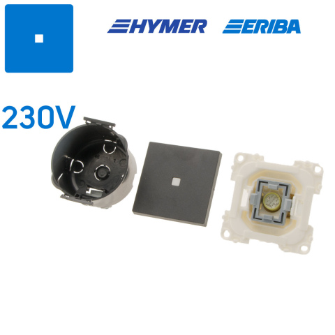 BBAtechniek artnr. 45012 - Controleschakelaar LED 230V zwart S20.000 (1X)