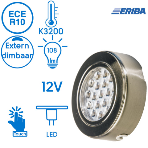 BBAtechniek artnr. 65505 - Giorno LED opbouwspot 12V 1.5W 3200K 108lm (1x)