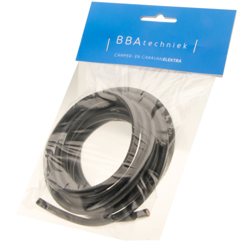 10.0mm2 kabel flexibel zwart (3m)