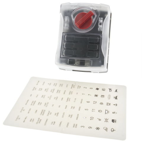 BBAtechniek artnr. 17618 - Zekeringkast standaard steekzekering 6-polig (1x)