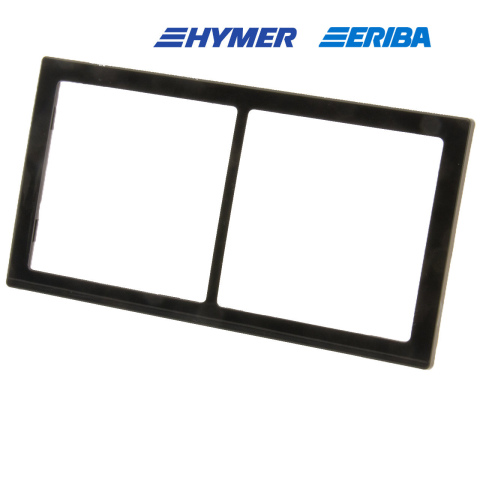 BBAtechniek artnr. 45123 - Afdekraam 2-vak zwart hoogglans S20.000 (1x)