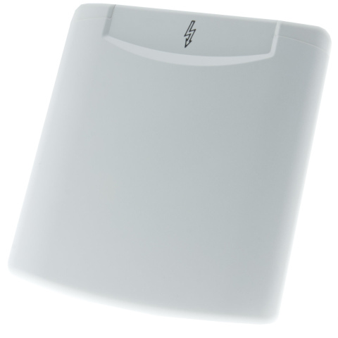 BBAtechniek artnr. 45175 - Losse klep 230V icoon Reinweiss RAL9010 (1x)