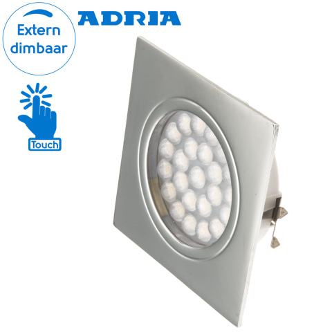 BBAtechniek artnr. 65550 - Adria C LED inbouwspot 12V 1.6W touch switch (1x)