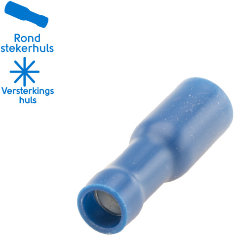 BBAtechniek artnr. 11313 - Rondstekerhuls Ø5.0mm* blauw (100x)
