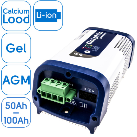 BBAtechniek artnr. 80000 - 12V 10A Dolphin Premium acculader (1x)