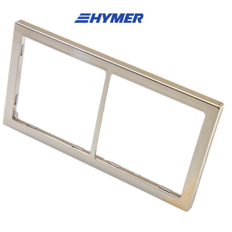 Afdekraam 2-vak hoogglans zilver S20.000 (1x)