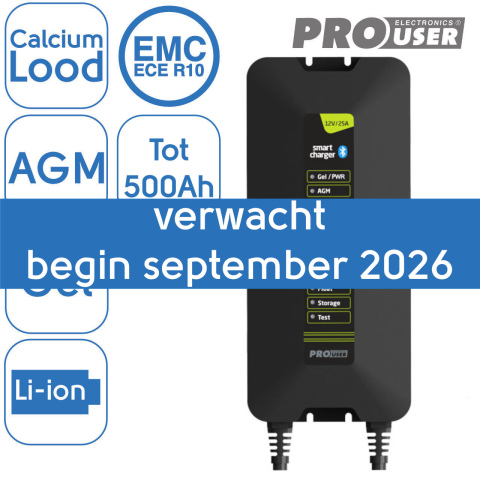 BBAtechniek artnr. 9840 - 12V 25A Pro-User intelligente acculader IBC25 1x)