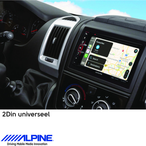BBAtechniek artnr. 8654 - 6.5” Alpine INE-W611D geavanceerde navigatie (1x)