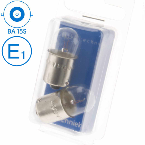 BBAtechniek artnr. 17575 - BA15S 12V 5W BS207 lamp (2x)