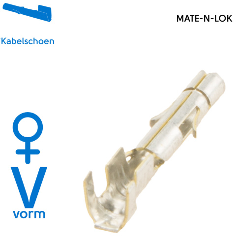 BBAtechniek artnr. 60129 - Kabelschoen female MATE-N-LOK 0.5-2.5mm2 (1x)