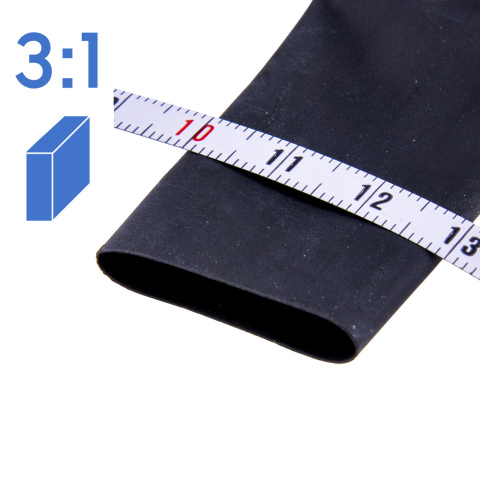 BBAtechniek artnr. 17626 - Krimpkous 18-6mm zwart 3:1 (3m box)