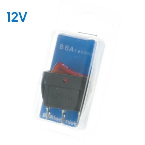 BBAtechniek artnr. 8901 - 12V 20A 3-polig On-Off schakelaar koelkast (1x)