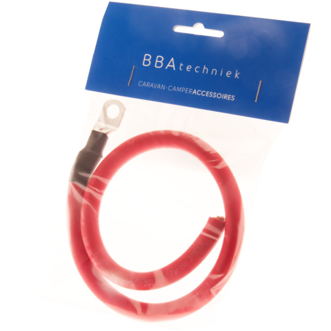 BBAtechniek artnr. 8941 - 35mm2 accu kabel flexibel rood (0.5m)