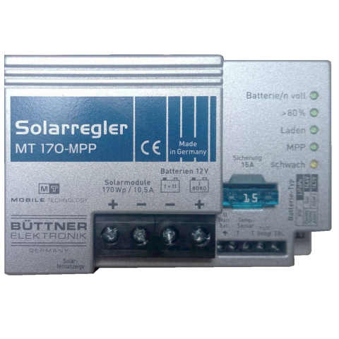 BBAtechniek artnr. 39017 - Büttner zonneregelaar MPP 170 12V 170Wp 11A (1x)
