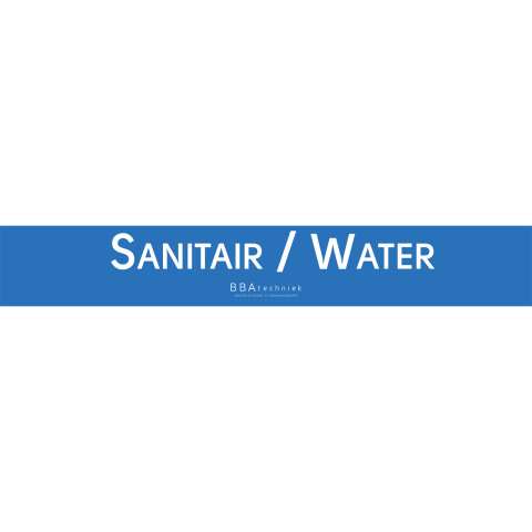 BBAtechniek artnr. 8918 - Stelling bord Sanitair / Water 15x99cm (1x)