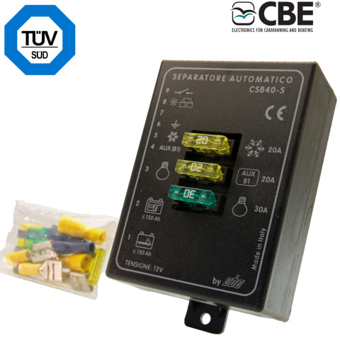 BBAtechniek artnr. 8107 - CBE CSB40-S automatische accu verdeler (1x)