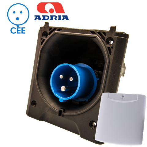 BBAtechniek artnr. 45025 - CEE 230V aansluiting licht grijs (1x)