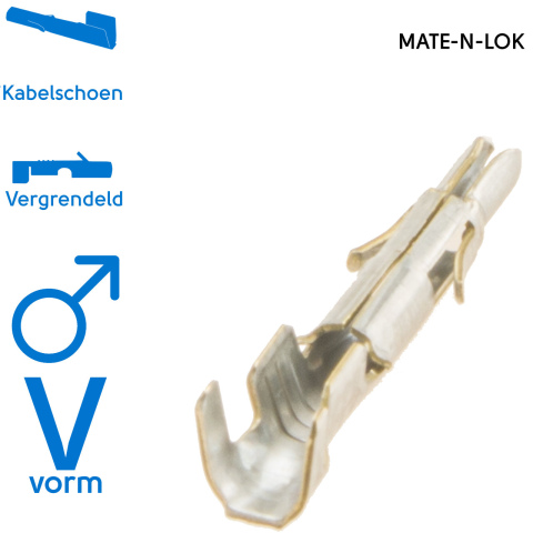 Kabelschoen male MATE-N-LOK 0.5-2.5mm2 (1x)