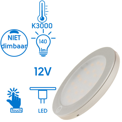 BBAtechniek artnr. 45133 - El Ferro LED opbouwspot 24 LED’s 12V 2W (1x)