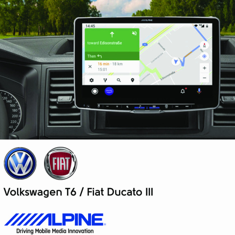 BBAtechniek artnr. 8665 - 11” iLX-F115D Alpine style navigatie 1Din (1x)