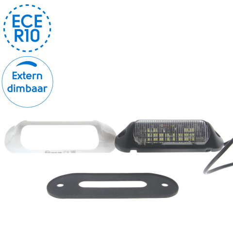 BBAtechniek artnr. 65588 - Calabria verstraler wit 12V 40W ECE R10(1x)