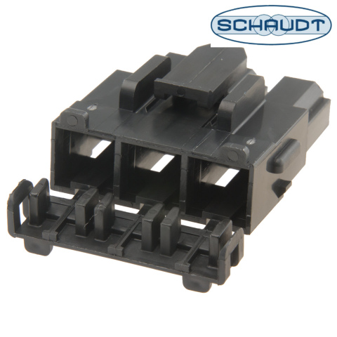 Schaudt EBL female stekker behuizing 3-weg (1x)