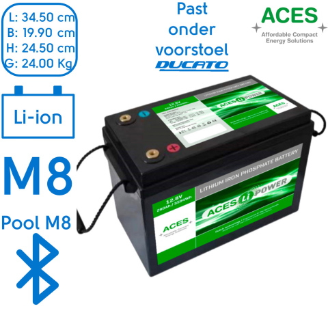 BBAtechniek artnr. 37086 - 12V 280Ah Aces Lithium accu zonder lader (1x)