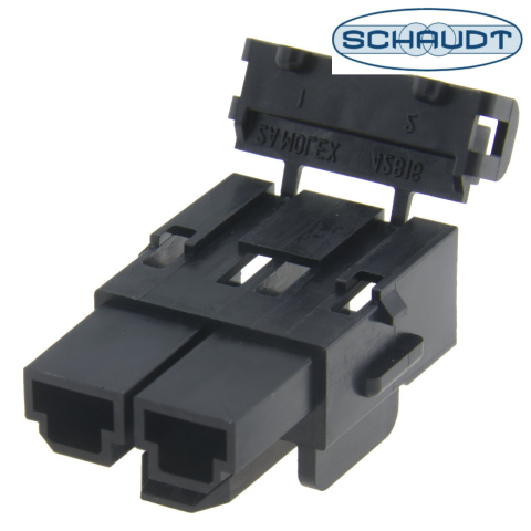 BBAtechniek artnr. 23016 - Schaudt EBL zwarte stekker behuizing 2-weg (1x)