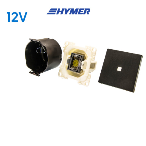 Controleschakelaar LED 12V lei-grijs S20.000 (1x)