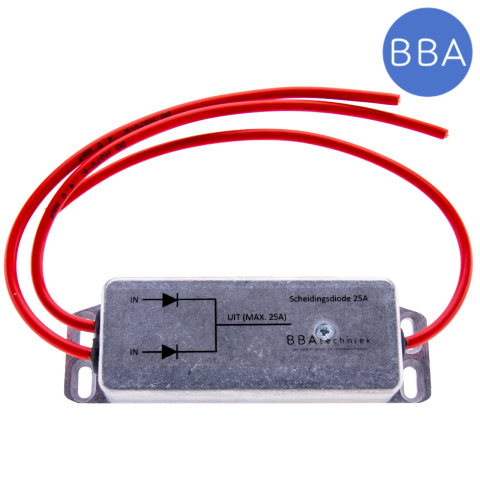 BBAtechniek artnr. 8501 - Scheidingsdiode 2e accu 12V / 25A (1x)