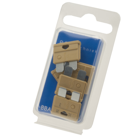 BBAtechniek artnr. 16885 - Standaard steekzekering 5A beige (5x)