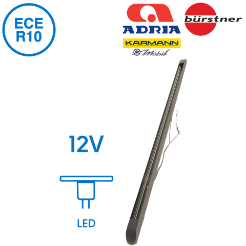 Rialto B opbouw rail 46cm zwart (1x)