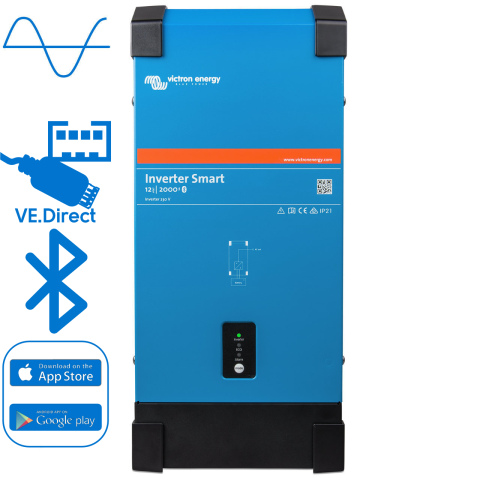 BBAtechniek artnr. 38202 - Victron Phoenix Smart omvormer 12/2000 230V (1x)